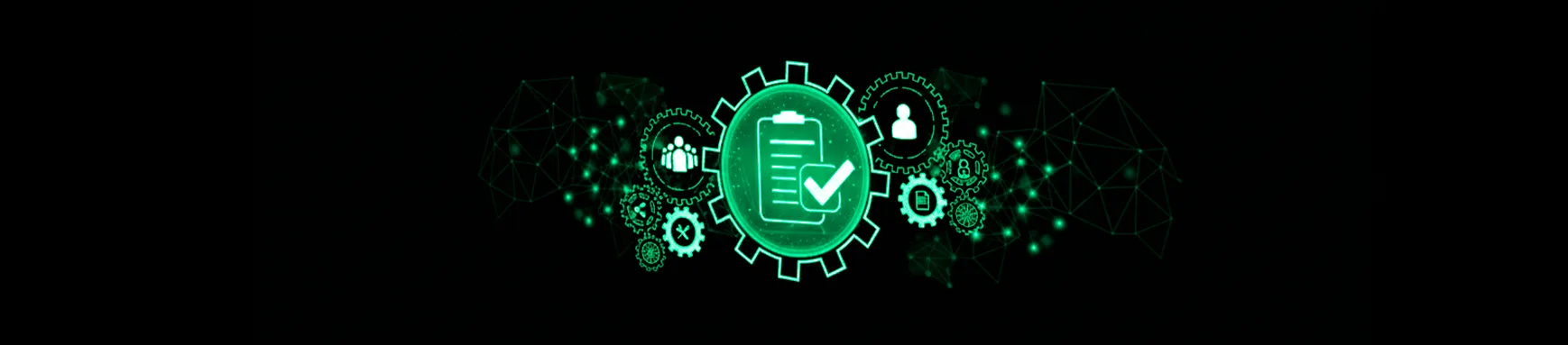 Representação gráfica de engrenagens e dados digitais para otimizar o monitoramento de vencimento de contratos em sistemas integrados.